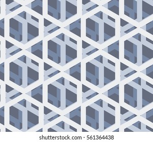 Pentagon seamless pattern.Vector background.