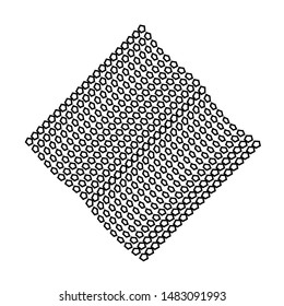 pentagon shape design element isolated on white vector template for web and print icon concept 