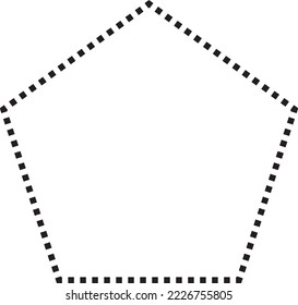 Símbolo de Pentágono icono vector de símbolo de puntos para diseño gráfico creativo ui elemento en una ilustración de pictograma