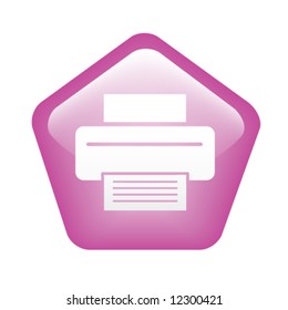 Pentagon shaped glassy lilac Print (file) button
