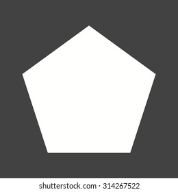 Pentagon, style, element icon vector image. Can also be used for shapes and geometry. Suitable for use on web apps, mobile apps and print media.