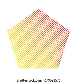 pentagon vector lines