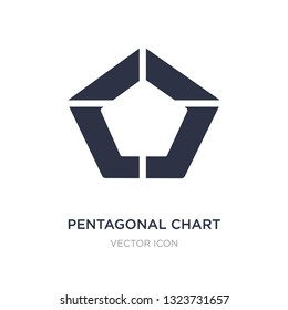 pentagonal chart icon on white background. Simple element illustration from UI concept. pentagonal chart sign icon symbol design.