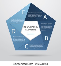 Pentagonal Infographic 