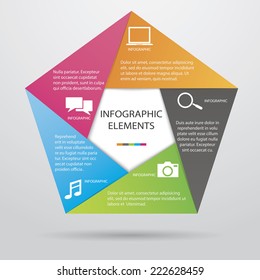 Pentagonal Infographic 