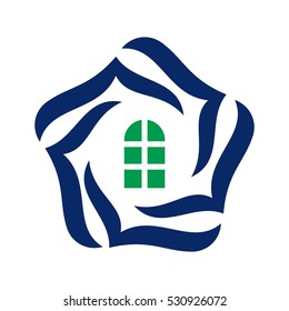 pentagonal logo vector