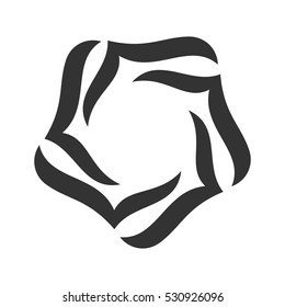 pentagonal logo vector