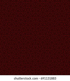 Pentagonal pattern red and black