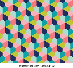 Pentagonal tiling, seamless geometric pattern