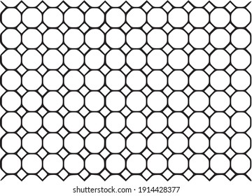 Pentagonal wire line net mesh background