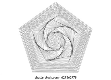 pentagram, Abstract geometric shapes