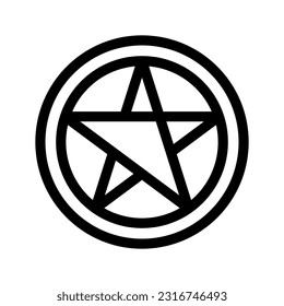 Pentagram Icon Vector Symbol Design Illustration