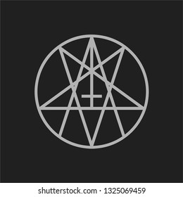 pentagram satanic symbol vector illustration