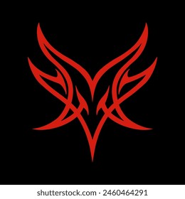 The pentagram, the sign of Lucifer. The head of a horned Goat in a pentagram. Sigil of Baphomet, isolated on black, vector illustration