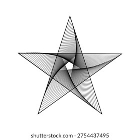 Vector símbolo pentagrama para