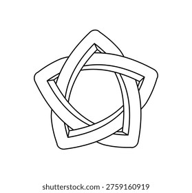 Vector símbolo pentagrama para