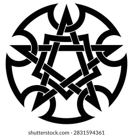 Vector símbolo pentagrama para