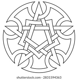 Vector símbolo pentagrama para