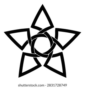 Vector símbolo pentagrama para