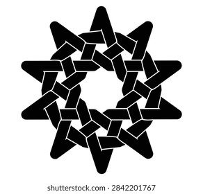 Vector símbolo pentagrama para