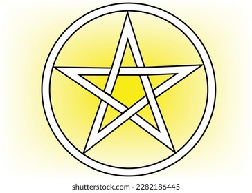 pentagram symbol vector for logo background icon web wallpaper