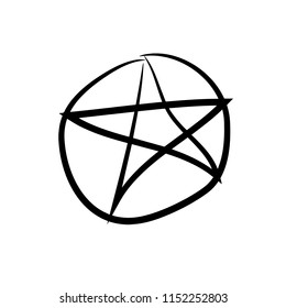 Pentagram vector icon