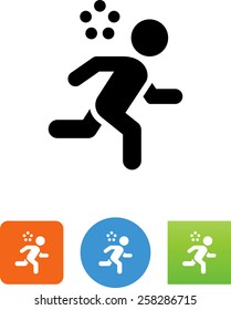 Pentathlon runner icon