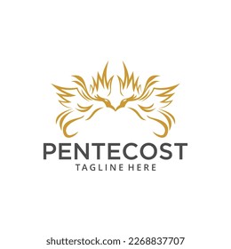 Pfingsten-Logo mit Vogel und Phoenix