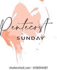 Pentecost poster design for print or use as card, flyer or T shirt