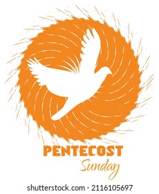 Diseño de afiches de Pentecostés para impresión o uso como tarjeta, volante o camiseta	