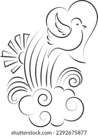  Diseño de afiches de Pentecostés para impresión o uso como tarjeta, volante o camiseta