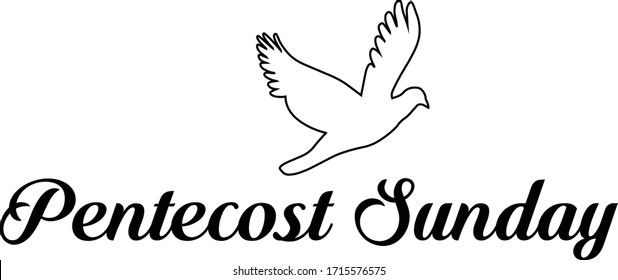 Pentecost Special Quote, Typography for print or use as poster, card, flyer or T Shirt 