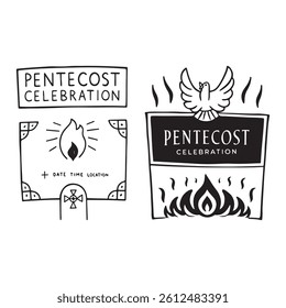 Pentecost Sunday Holy Spirit background 