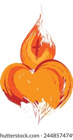 Pentecost Sunday. Holy Spirit Fire. Come Holy Spirit. Use as poster, Banner, card, flyer or T Shirt