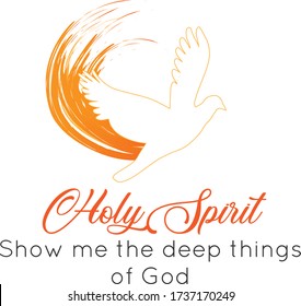 Pentecost Sunday Special Quote, Typography for print or use as poster, card, flyer or T Shirt