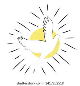 Pentecost Sunday, typography for print or use as poster, card, flyer or T shirt