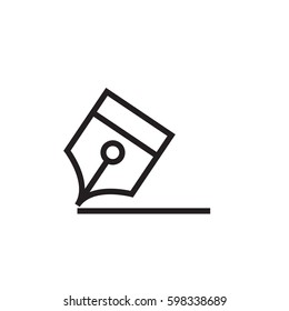 PenThin line icon for website design, logo