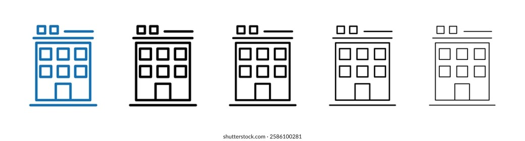 Penthouse icon Outline vector logo for web ui