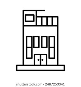 Penthouse linear logo mark in black and white