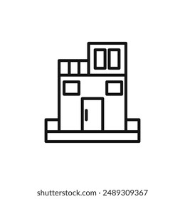 Penthouse logo sign vector outline
