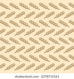 Pentol or meatballs pattern food background