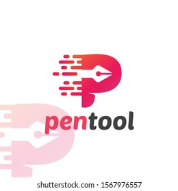 Pentool logo template for company or personal