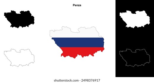 Penza-Umrisskarte
