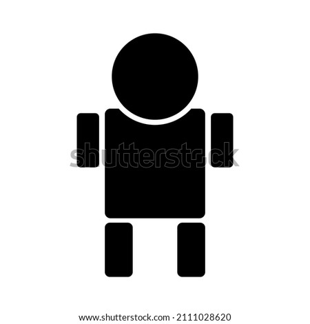 peole human vector icon of black man