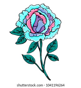 Peonies. Beautiful flowers. Manual drawing. Spring. A set of plants. For postcards, covers. Print on clothes.