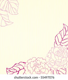 peonies floral background