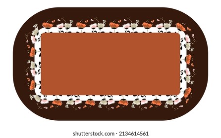 peonies are multicolored, decorative frame. .high quality for your design.vector illustration.textiles, wallpaper, decor,printing
