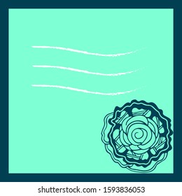 peony background frame for your text in trend colors