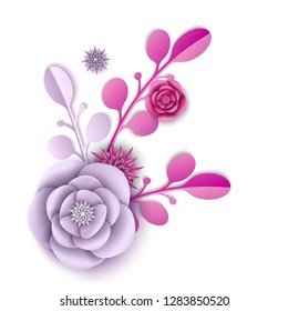 Peony blossoms and abstract florals pattern. Valentines day, international women day holiday decoration. Wedding, marriage invitation vintage vector design element. Natural bouquet for greetings.