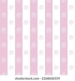 Peony Collection, handgezeichnete Vektorgrafik, nahtlose Muster